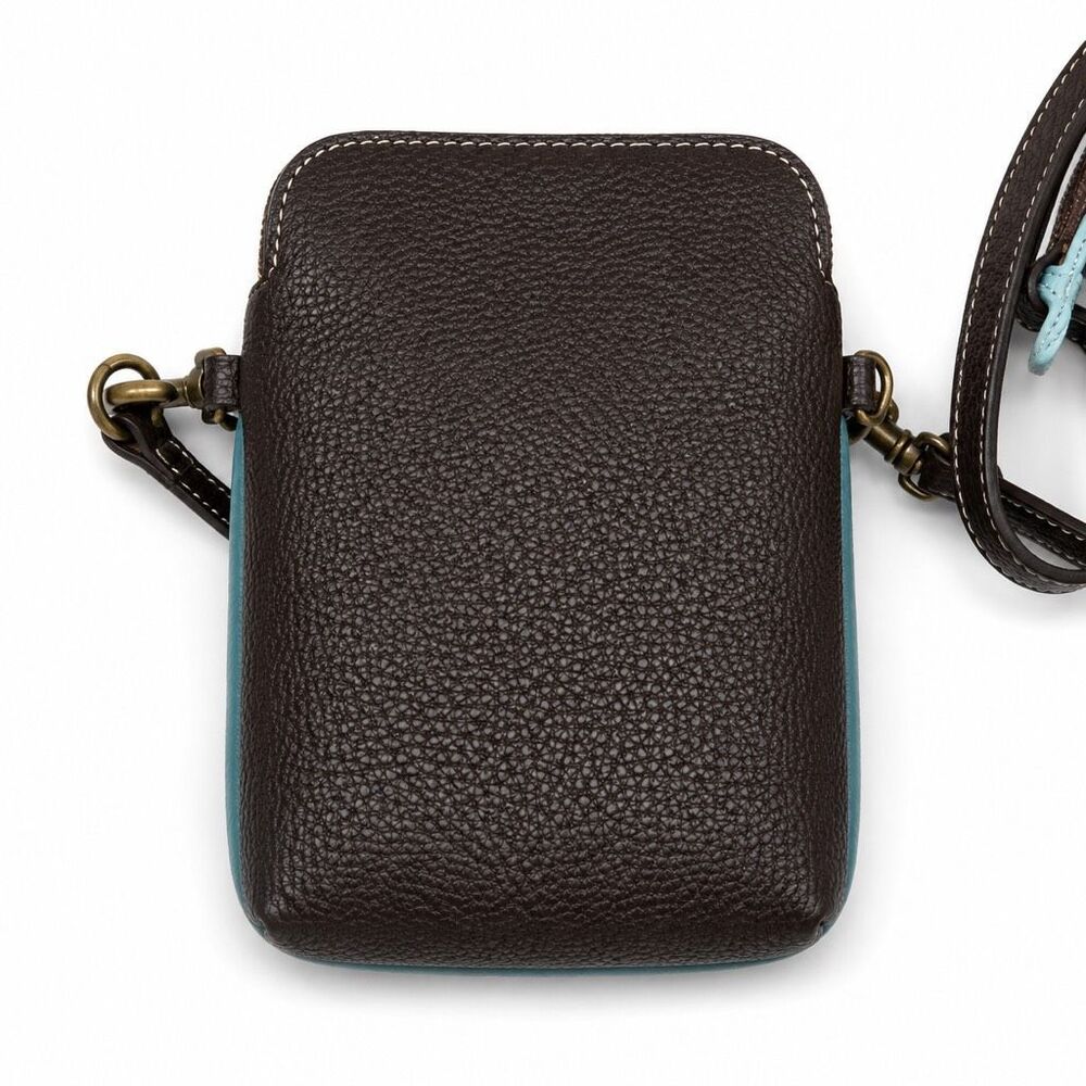 Chala Sea Life Crossbody Phone Purse Teal Sand Dollar Starfish Shell Bag - Picture 4 of 6
